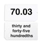 LEARNING ADVANTAGE Decimal Flash Cards, 105 Double-Sided Cards, Grades 3+