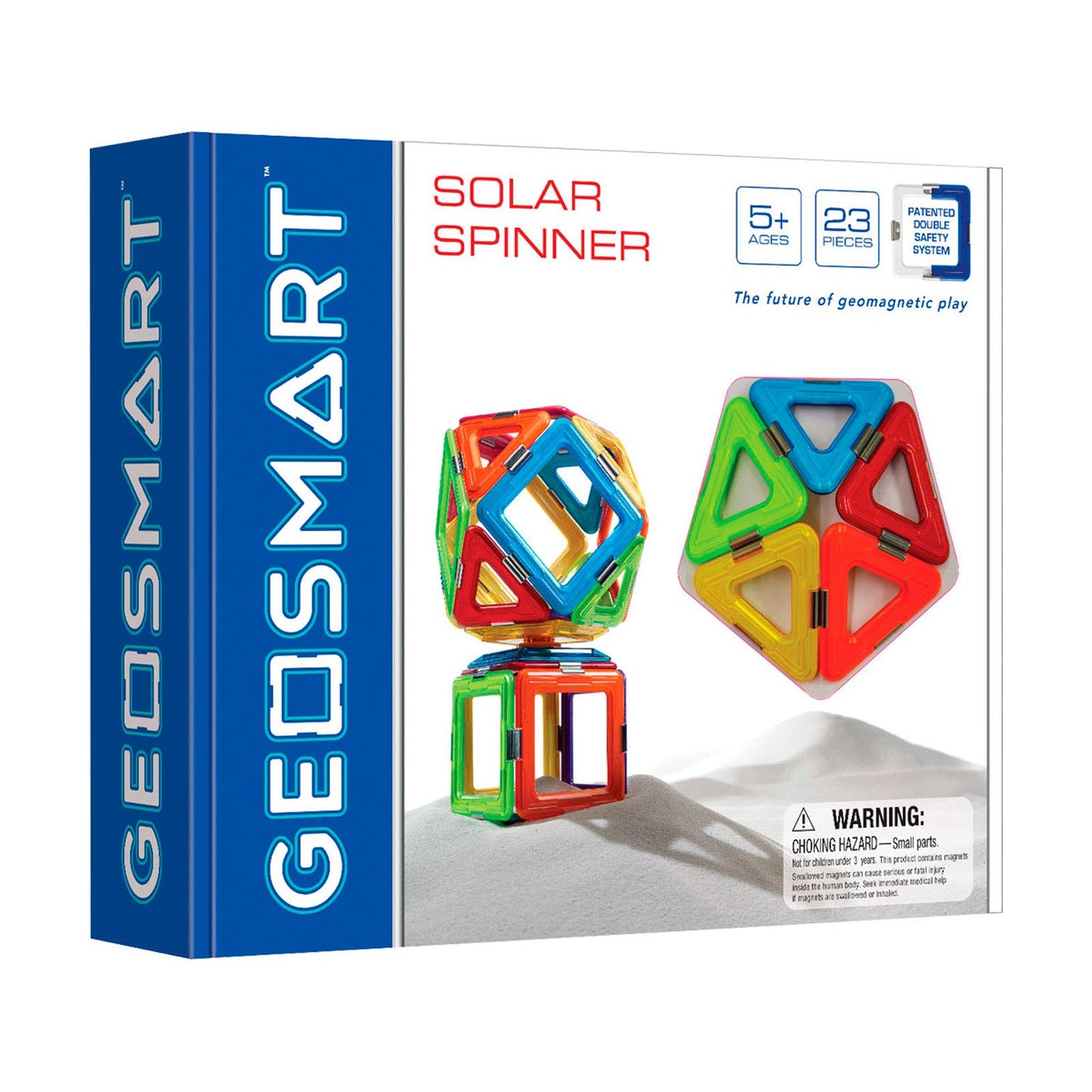 GeoSmart Solar Spinner 23-Piece GeoMagnetic STEM Building Set with Spinner