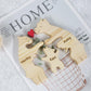 Personalized Wooden Polar Bear Puzzle with 2-7 Family Name, Custom Family Bear Puzzle Gifts for Home Decor, Customized Name Gift for Wooden