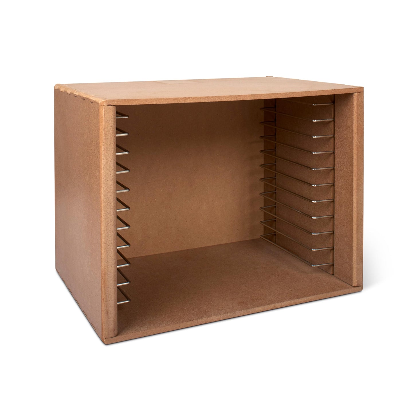 Melissa & Doug Natural Wood Puzzle Storage Case (Holds 12 Puzzles) - Wooden Puzzle Rack Organizer