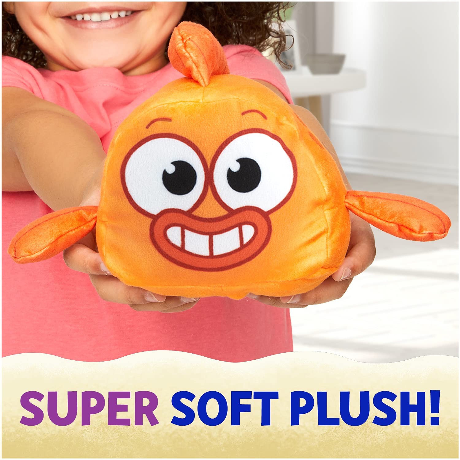 Baby Shark's Big Show! Reversible William Plush Flips Into Captain Kelp - Stuffed Animal Fish - Cute Plushies for Kids