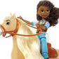 Mattel Spirit Untamed Doll & Toy Horse Set, 7-inch Pru Small Doll with 7 Movable Joints, Chica Linda (8-inch) with Soft Mane & Tail & Accessories