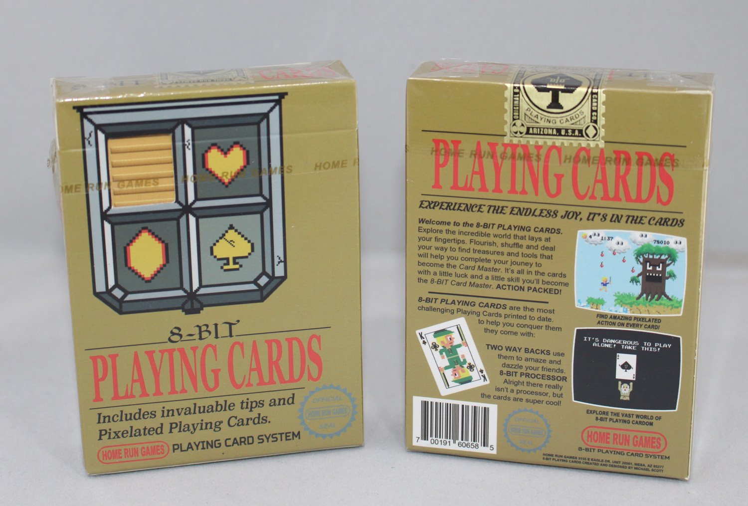 Home Run Games 8-Bit Gold Legacy Playing Cards