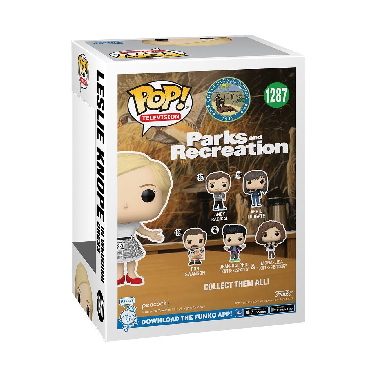 Funko Pop TV: Parks & Recreation 15th Anniversary - Leslie Knope in Wedding Dress - Parks and Recreation - Collectable Vinyl Figure - Gift Idea
