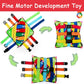 teytoy Sensory Buckle Pillow Toys for Toddlers,Travel Toys for Toddlers 1-3 Learning Fine Motor Skill & Problem Solving,Montessori Sensory Fidgets