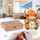 Rnfinewow 3D Puzzles for Adults, Highland Cow Clock Kit with Pendulum, 3D Wooden Puzzles Model Kit Home Decor DIY Wall Clock Highland Cow Puzzle