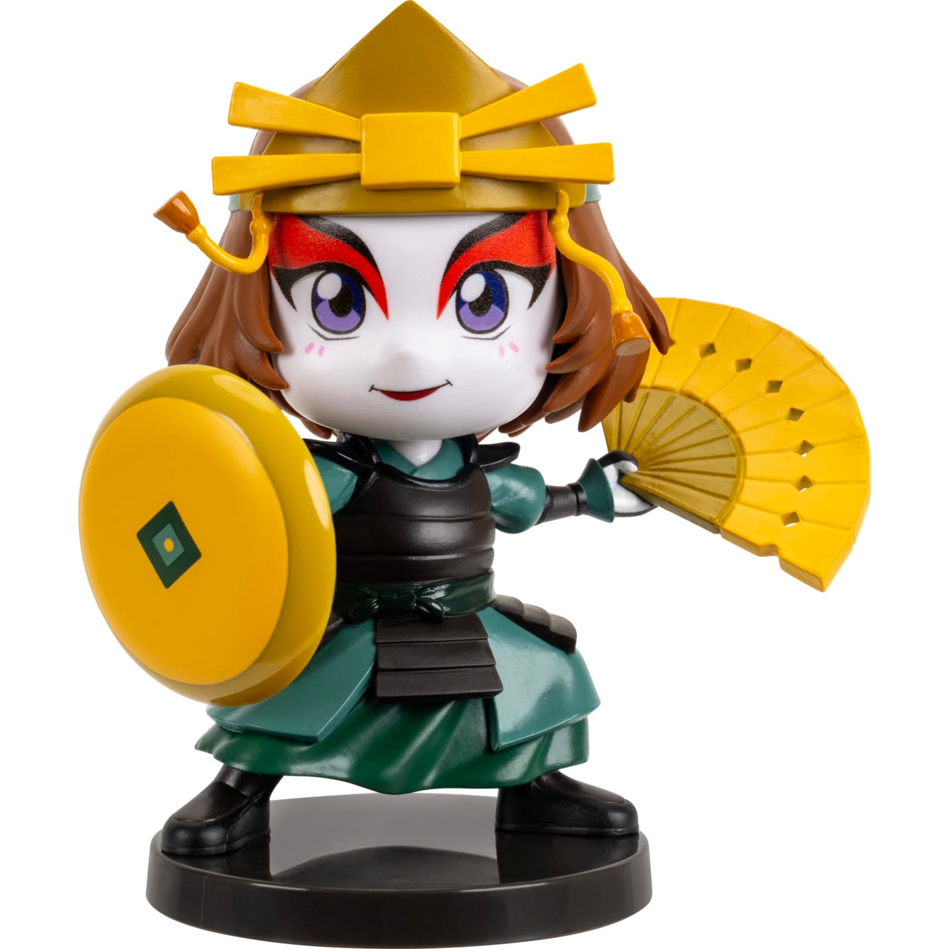 Jazwares Avatar: The Last Airbender Suki - 4-Inch Mini Figure in Kawaii Style in Dynamic Pose with Display Base