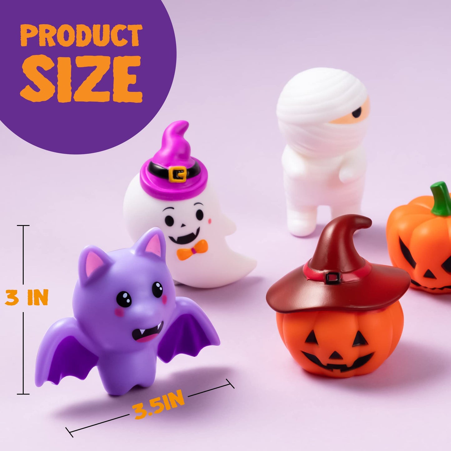 JOYIN 6 Pcs Halloween Light-Up Bath Toys ,Halloween Theme Toys Flashing LED Light Floating Bathtub Toys for Baby,Toddler Water Tub Games Swimming Pool