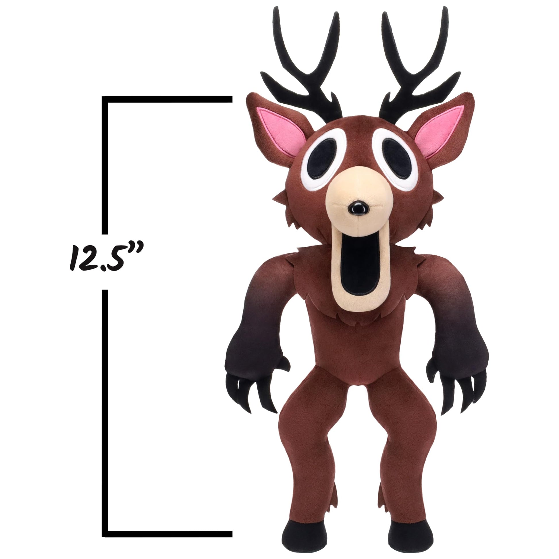 PhatMojo 99 Nights in The Forest - 12.5” Deluxe Plush - The Deer - Series 1 - Includes DLC Codes Redeemable on Roblox - Floppy Stuffed Animal Plush