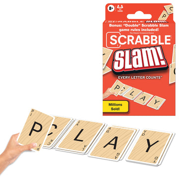 Winning Moves Scrabble Slam, Fast Paced Card Game Version of Scrabble