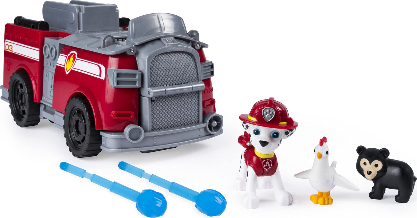 Paw Patrol, Marshall’s Ride ‘N’ Rescue, Transforming 2-in-1 Playset & Fire Truck, for Kids Aged 3 & Up