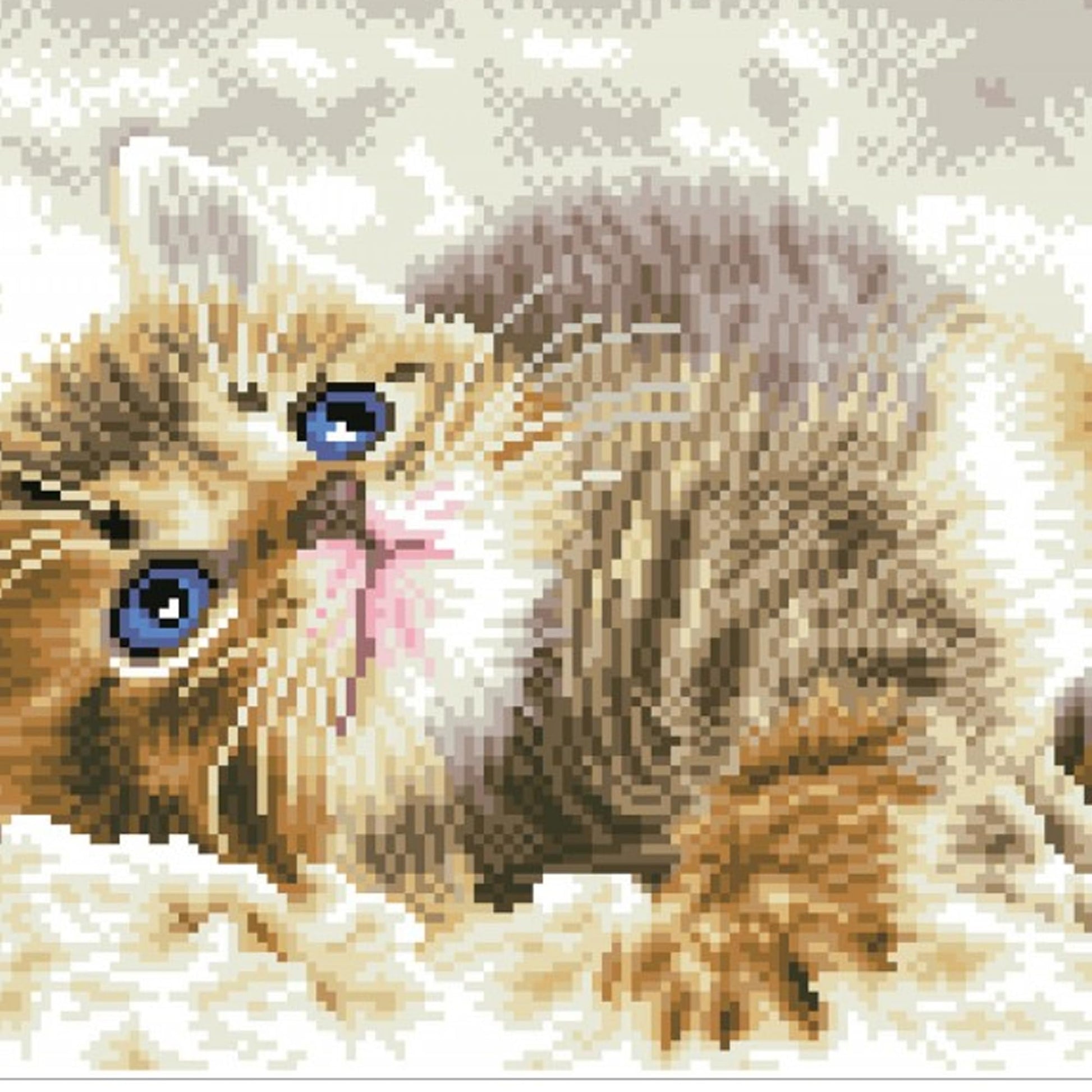 DIAMOND DOTZ Baby Pie Cat Diamond Painting Kits for Adults - Diamond Art Kits a Relaxing Creative Craft Kit with Dotz Gems 12.2"x16.1"