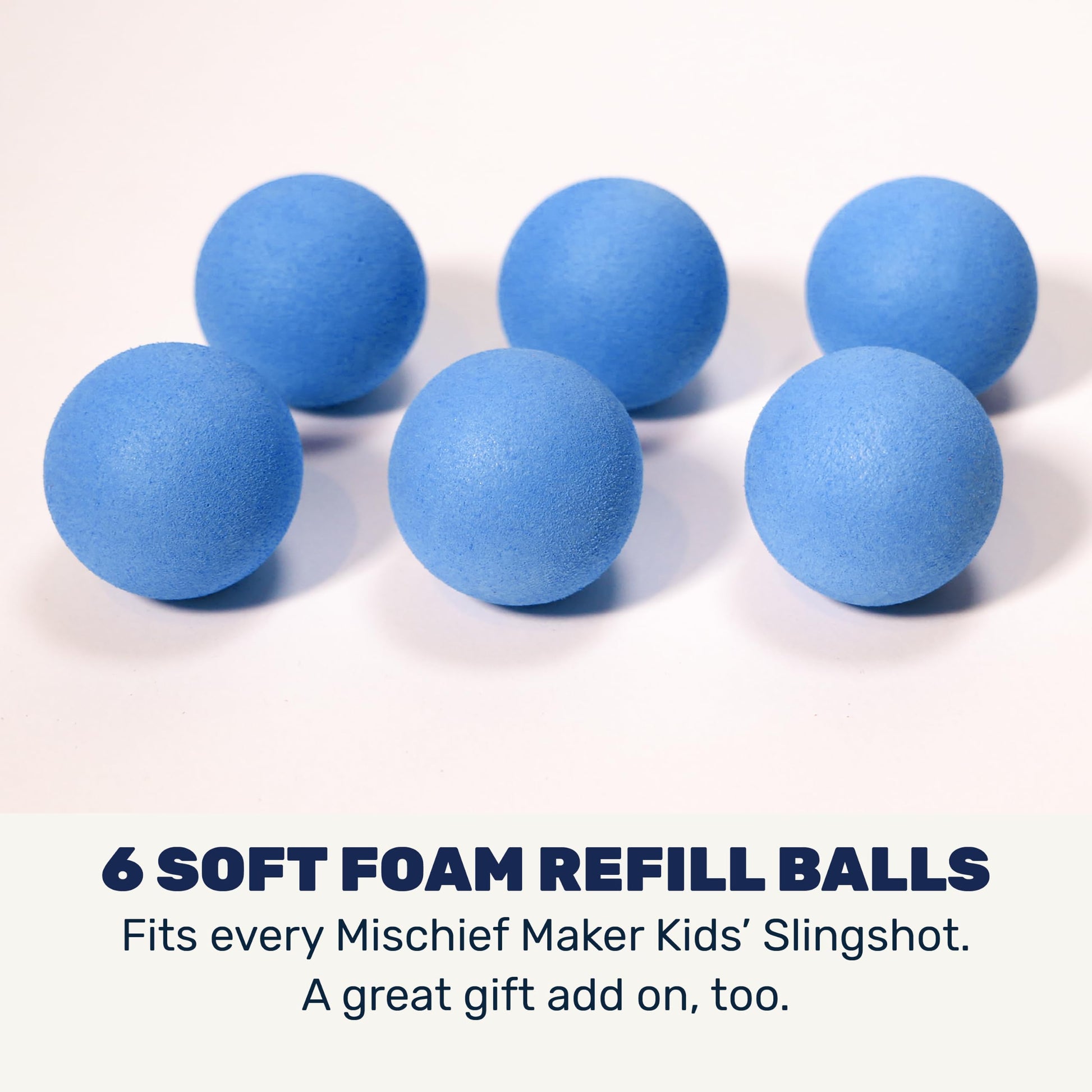 Mighty Fun! Mischief Maker® Toy Slingshot Foam Balls Refill Pack - Made from EVA Foam - Colorful Soft Foam Balls for Sling Shot Toys - Boys and Girls
