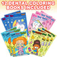 ArtCreativity Dental Coloring Book Kit for Kids - Includes 12 Mini Coloring Books and 12 Boxes of 4 Crayons Each - Fun Birthday Party Favors, Party