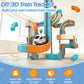 3D Electric Train Set for Kids - Magic Gravity Race Track with STEM Learning, Flexible Cubes & Blocks, Toddler Toy with Car, Ideal for Boys & Girls