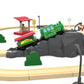 Wooden Train Accessories Battery Operated Locomotive Train, Remote Control Train for Track Set, Powerful Engine Train Vehicles Fit All Major Brands