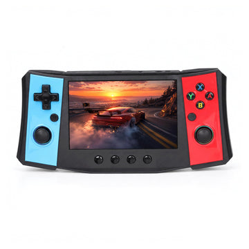 KNEELEVER Handheld Retro Game Console, 4.5 Inch IPS Screen Portable Gaming System with 256GB TF Card, Dual 3D Joysticks, RGB Light Rings, USB-C