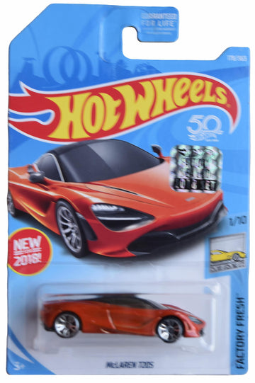Hot Wheels McLaren 720S, Factory Fresh 1/10 [Burnt Orange] 178/365