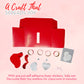 4E's Novelty DIY Valentines Mailbox for Kids - Valentines Day Card Box Craft Kit - DIY Dog Mailbox with Foam Stickers - School Mailbox Classroom