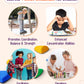 Giggle & Play Stepping Stones For Kids, Set Of 12 Montessori Indoor & Outdoor Sports Balance Stepping Stones, Promotes Coordination, Balance Strength