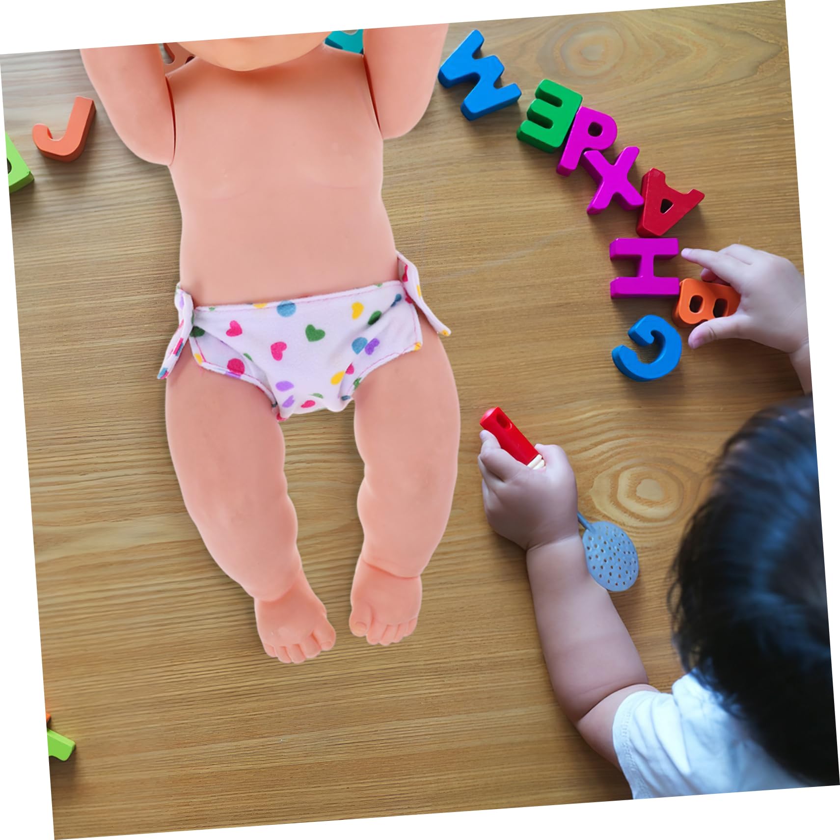 Tomaibaby Doll Clothes 2pcs Diapers, Adjustable Underwear Reusable Diapers for 14-18 Inch Baby Dolls