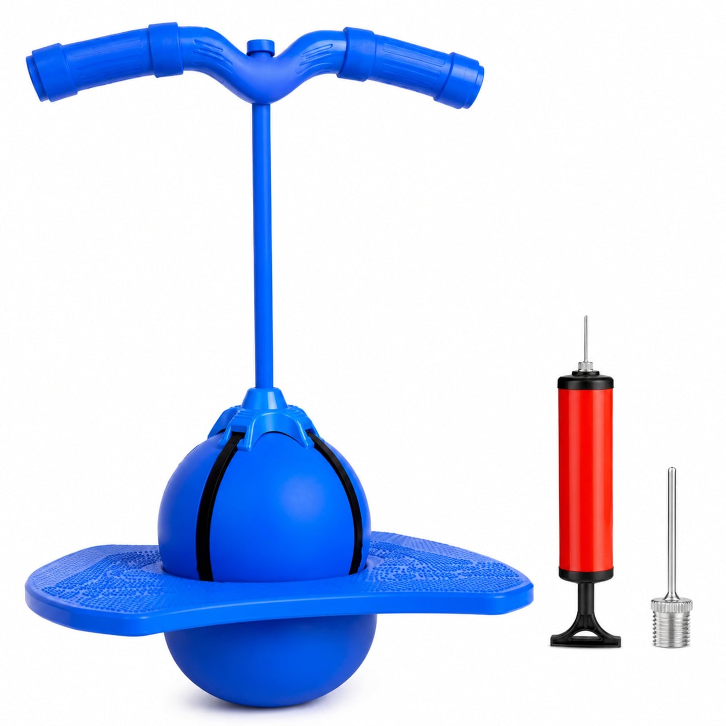 Pogo Jumper with Handle and Ball Pump Pogo Bouncing Stick