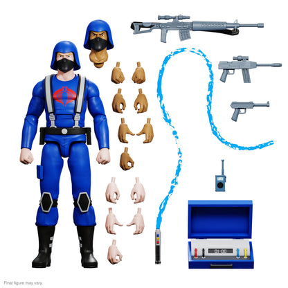 Super7 ULTIMATES! G.I. Joe Cobra Trooper - 7" G.I. Joe Action Figure with Accessories Classic Cartoon Collectibles and Retro Toys