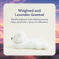 warmies Microwavable & Weighted Stuffed Animals, White Bear - Heatable Stuffed Animal, Cooling Relief - Lavender Scented Weighted Plush for Adults