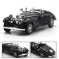 PUXU 1:28 Pullback Diecast Metal Antique Classic Model Cars Toy (Black)