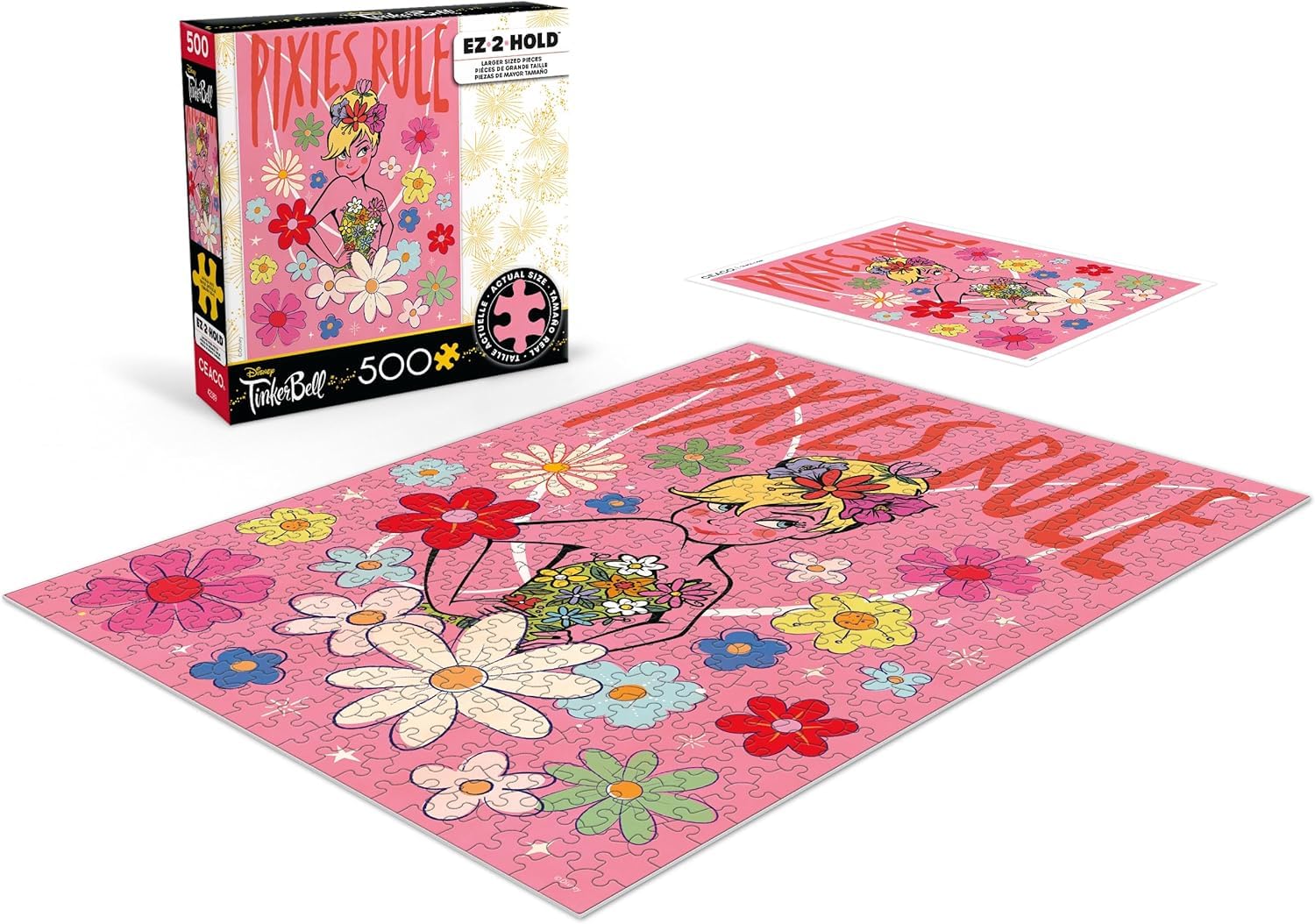 Ceaco - Disney - Tinker Bell - Pixies Rule - 500 Larger Sized Piece Jigsaw Puzzle