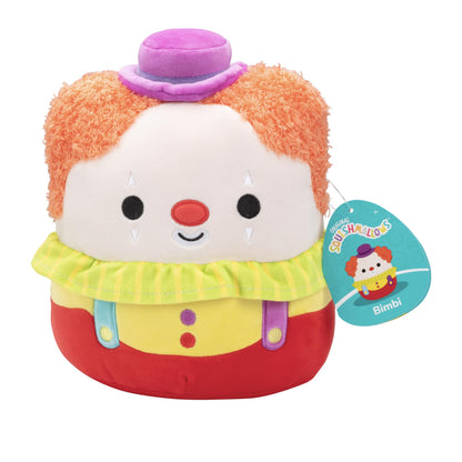 Squishmallows Original 8-Inch Bimbi The Clown - Official Jazwares Plush - Collectible Soft & Squishy Clown Stuffed Animal Toy - Add to Your Squad