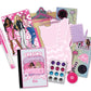 Barbie Design Activity Locker - Creative Kids Craft Set with Mini Journal, Stickers, Clipboard & Working Lock, Portable Art Locker Playset Ages 3+