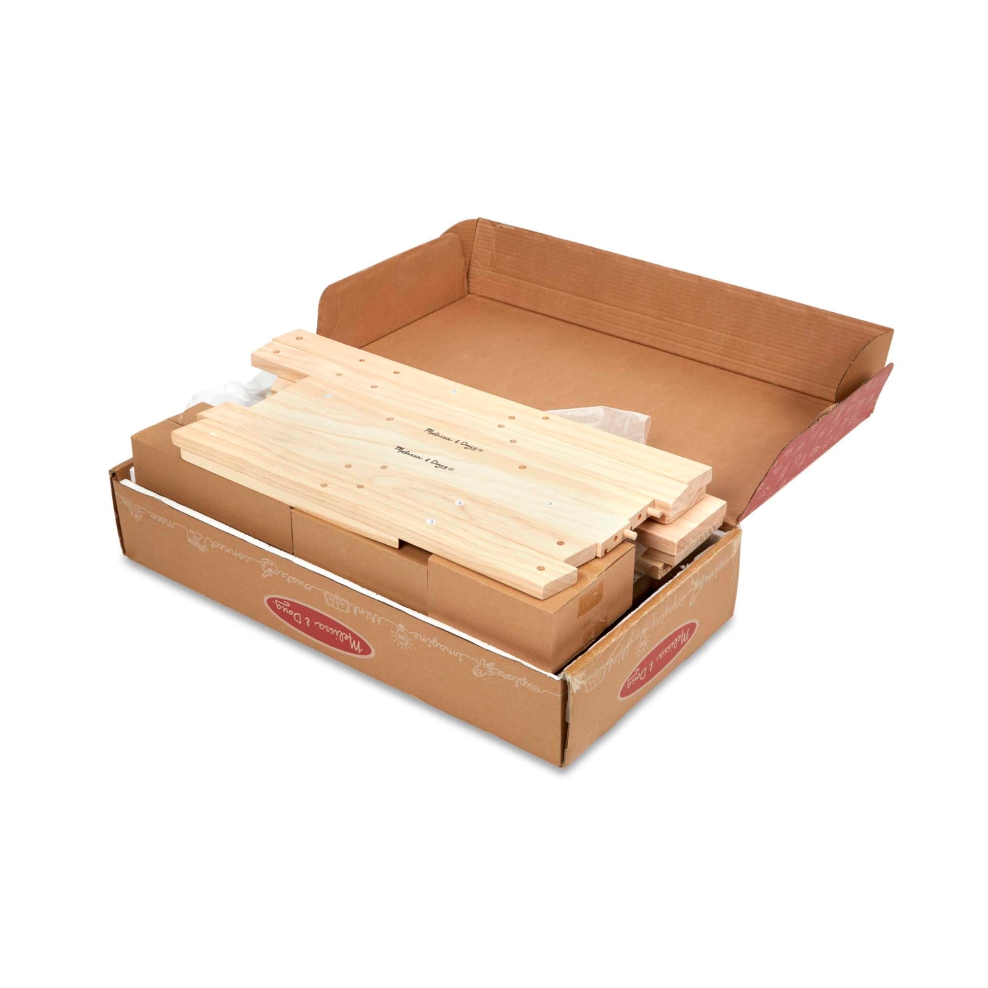 Melissa & Doug Wooden Project Workbench, 55-Piece Pretend Building Set