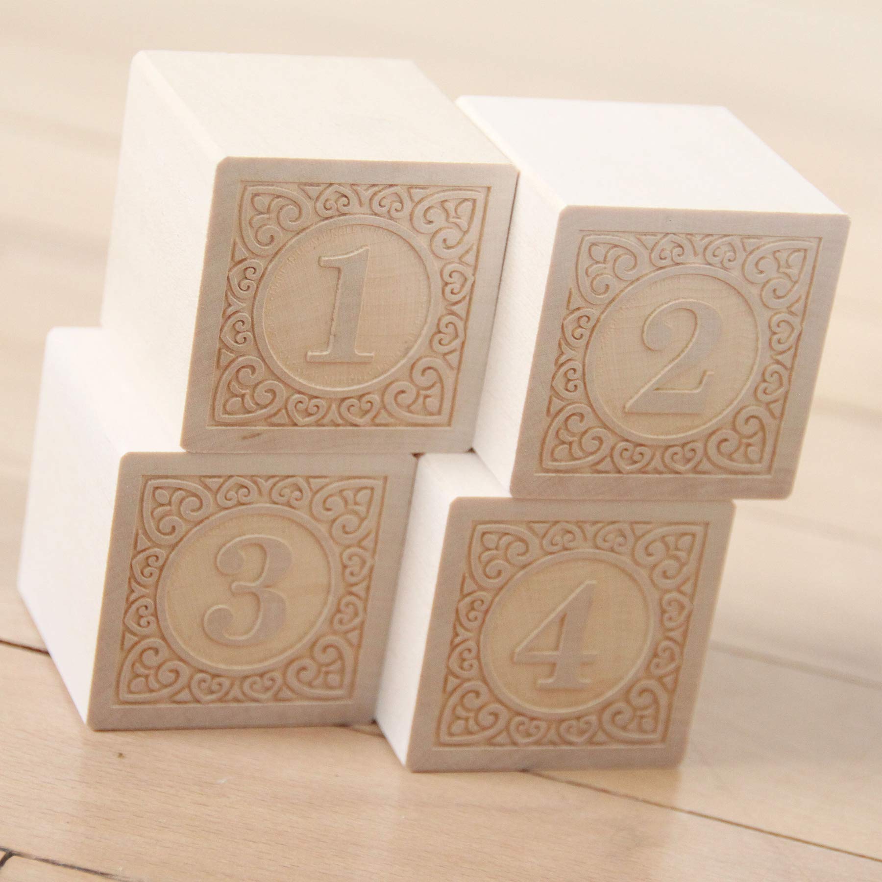 Uncle Goose Alphablanks Numbers Blocks - Made in The USA