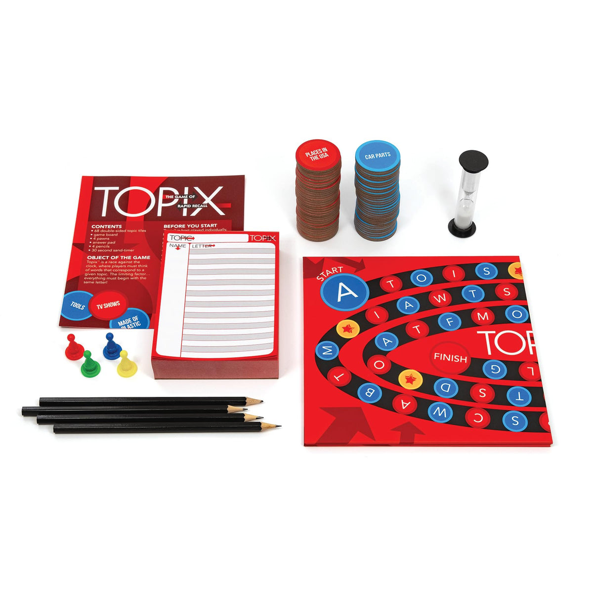 Topix - The Game of Rapid Recall - 2 or more players Ages 12 and up