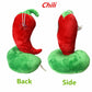 Suyudian 3 PCS PVZ Plant and Zombies Plush Plants Sets 1 2 Stuffed Soft Toys Chili, Double Cherry, Wogua PVZ Figure Doll, Great Gifts for Boys