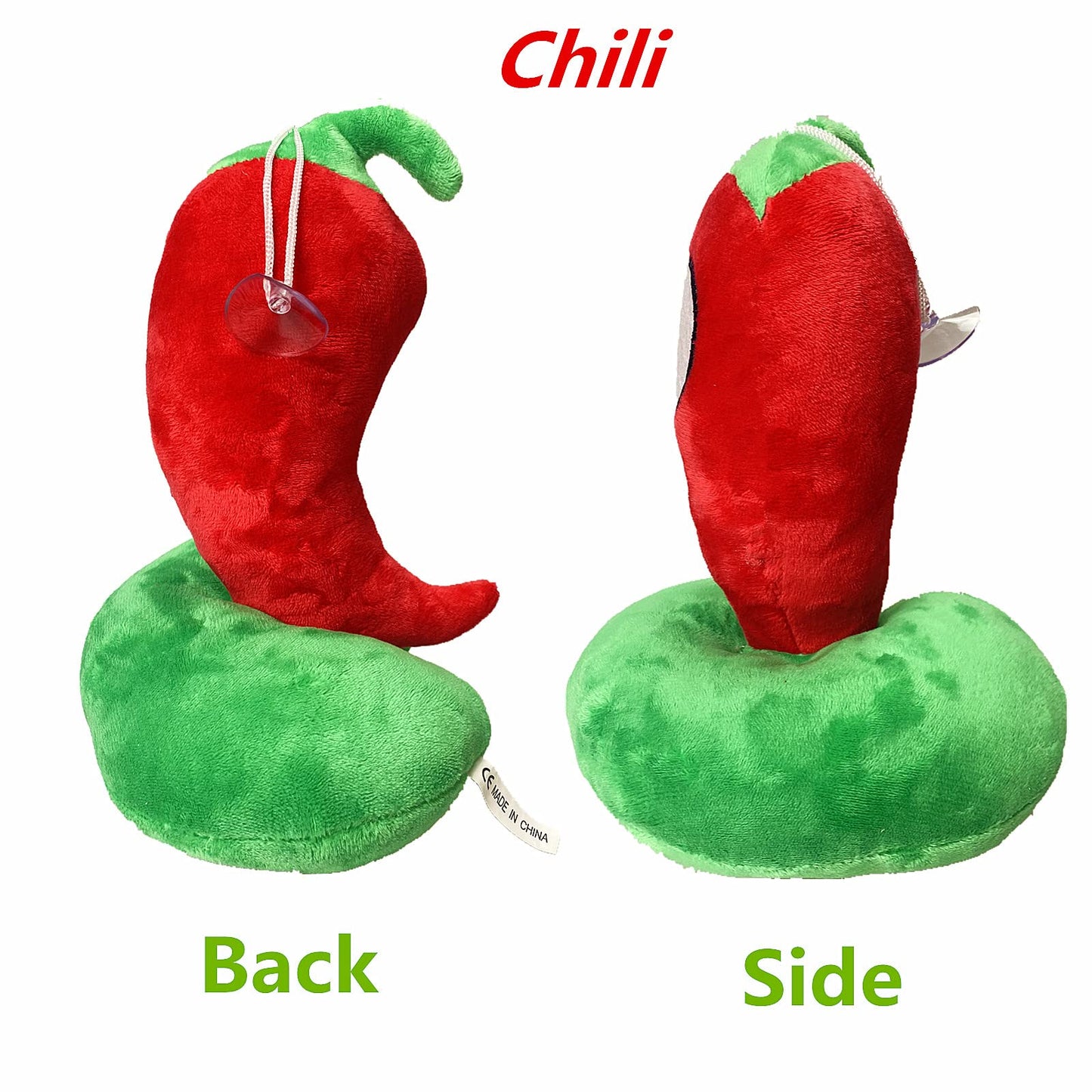 Suyudian 3 PCS PVZ Plant and Zombies Plush Plants Sets 1 2 Stuffed Soft Toys Chili, Double Cherry, Wogua PVZ Figure Doll, Great Gifts for Boys