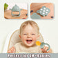 Gedebey 3-in-1 Baby Food & Fruit Feeder Set - Breastmilk Popsicle Mold with Freezer Tray, Teething Relief Toy, BPA Free Infant Silicone Feeding Combo