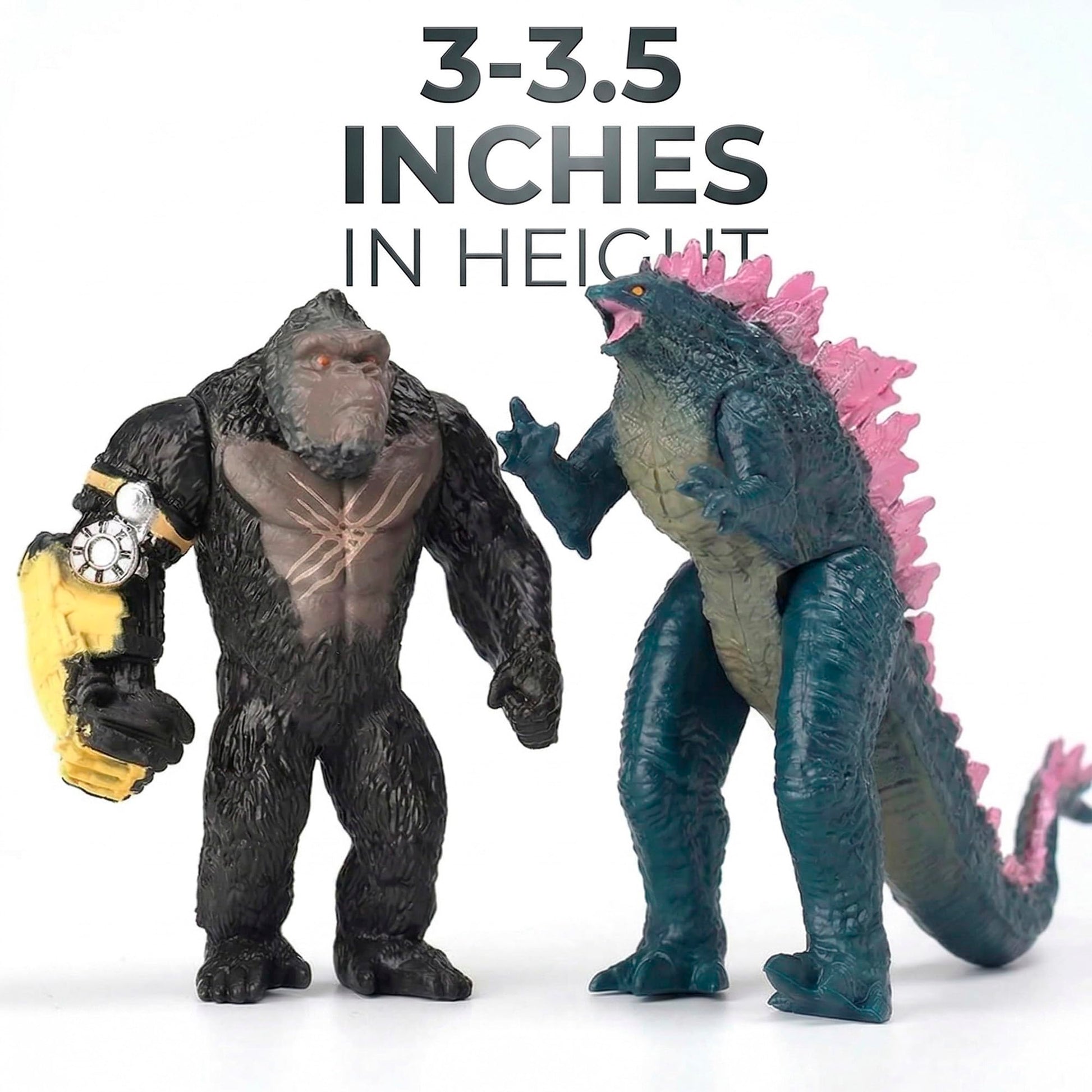 JAYKENIXO 6 Pack Monster Action Figures Set - 5 Inch Dragon Toys with Movable Joints, Detailed Creature Figures for Kids Playset, Party Favors & Gifts