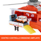 Matchbox Emergency Helicopter Vehicle & Game Set, Large 16" Helicopter Transformable to Rescue Station, Hand Operated Propellers, with 1/64 Scale