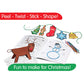 Wikki Stix Christmas Activity Book - 25 Holiday Activities with 36 Fun Arts & Crafts for Kids, Preschool & Classroom | Reusable, Mess-Free, Made in