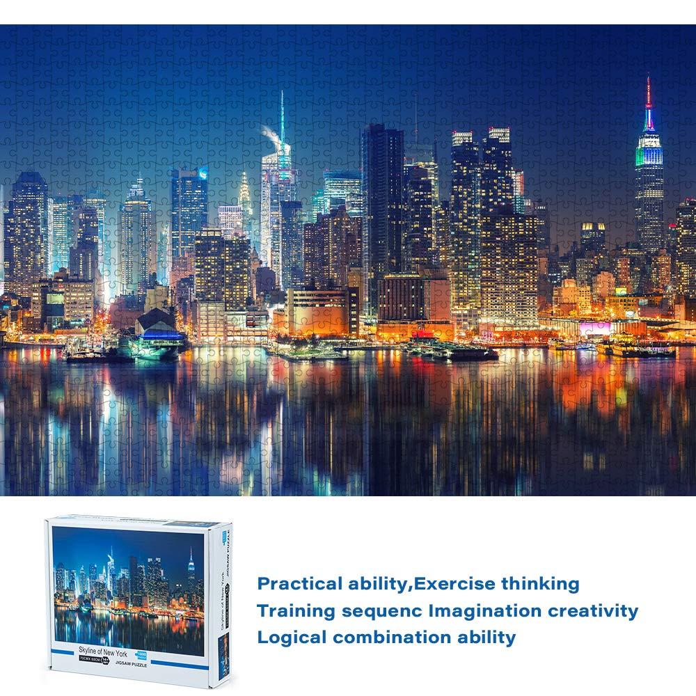 Joyshare 1000 Piece NYC City Skyline Jigsaw Puzzle, 50×70 CM Adult Puzzle