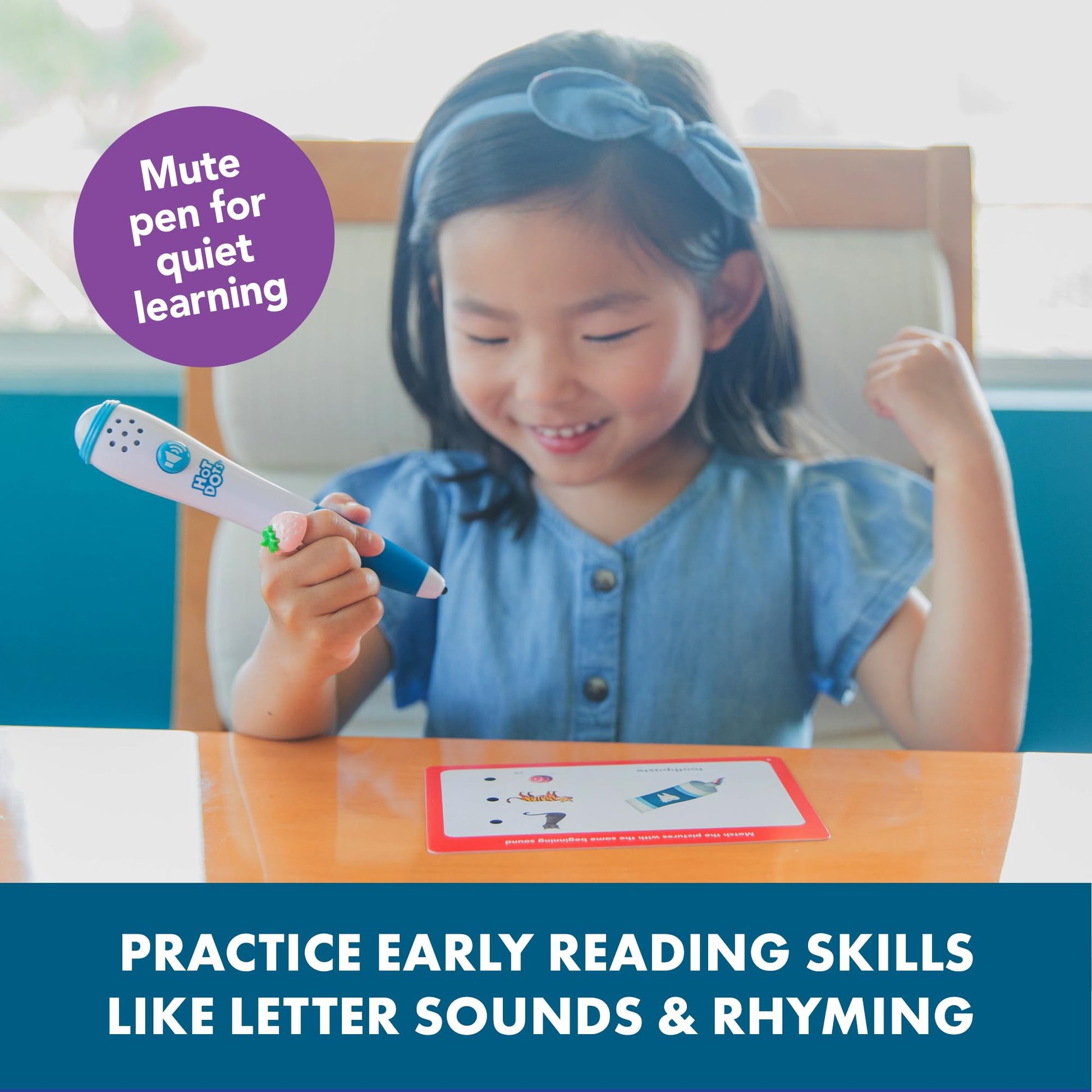 Educational Insights Hot Dots Beginning Phonics Preschool Card Set