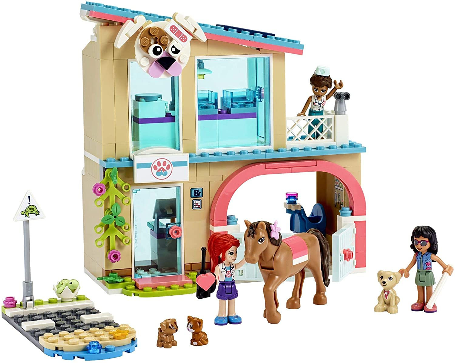 LEGO Friends Heartlake City Vet Clinic 41446 Building Kit; Animal Rescue Toy Makes a Great-Value Christmas, Holiday or Birthday Gift for Kids Who Love