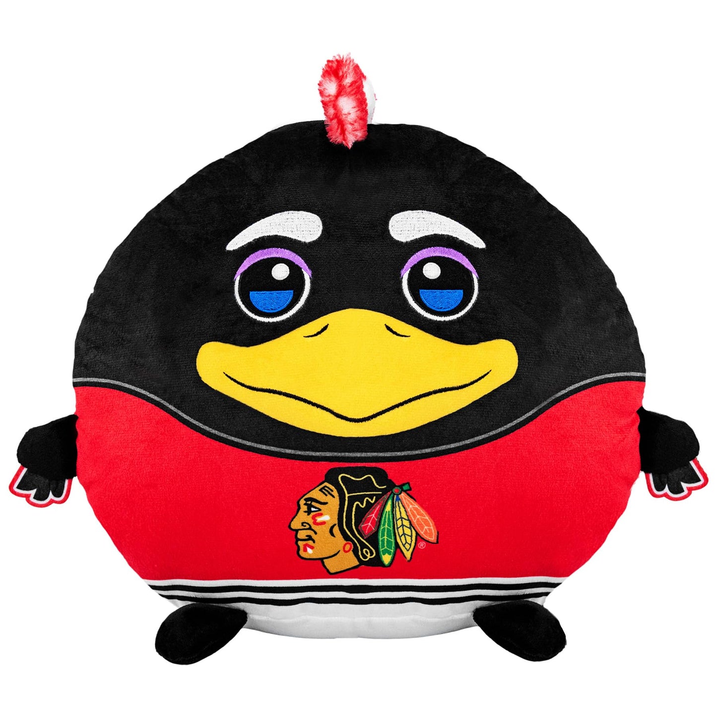 Sleep Squad Chicago Blackhawks Tommyhawk 12" Mascot Kiri Cloud Plushie - Official NHL Plush