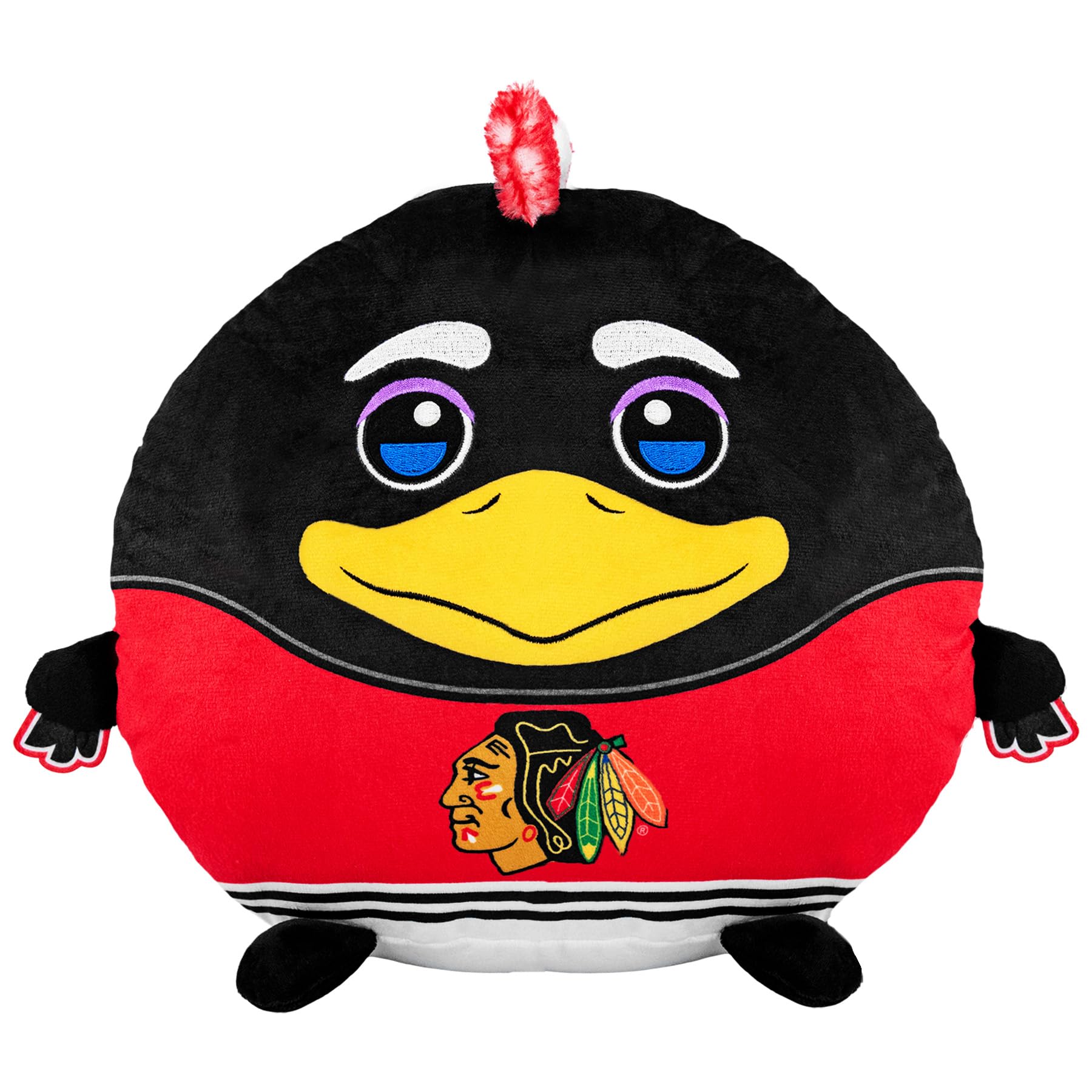 Sleep Squad Chicago Blackhawks Tommyhawk 12" Mascot Kiri Cloud Plushie - Official NHL Plush