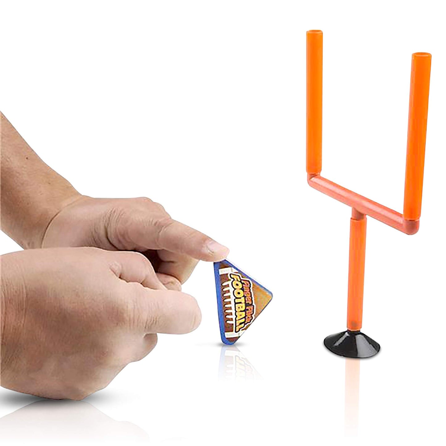 Gamie Finger Flick Football Games (Set of 2) with Posts and Foam Football Toys, Mini Games, Office Desk Toys Tabletop Game, Party Favors Gifts