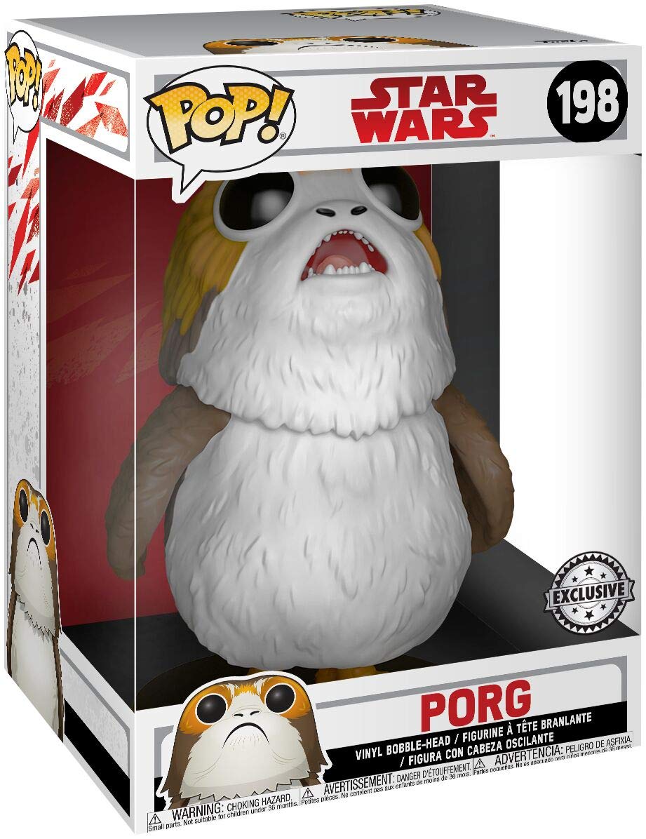 The Last Jedi Funko POP! Star Wars Porg Exclusive Deluxe Vinyl Bobble Head #198 [Super Sized]