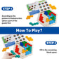 Skrtuan Wooden Blocks Puzzle for Kid Adults Brain Teaser Hexagon Puzzles Games Toy Shape Pattern Block Tangram Geometry Logic IQ STEM Montessori
