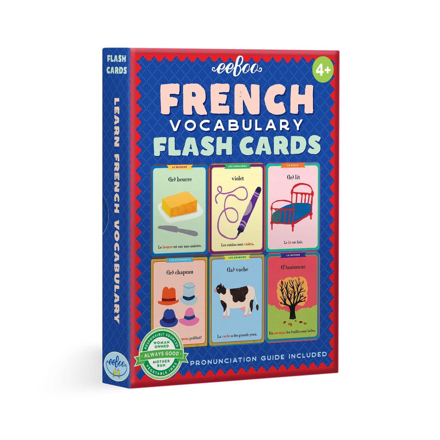 eeBoo: French Vocabulary Flash Cards, Learn French, Imaginative Problem Solving, Educational Games that Cultivates Conversation, Socialization,
